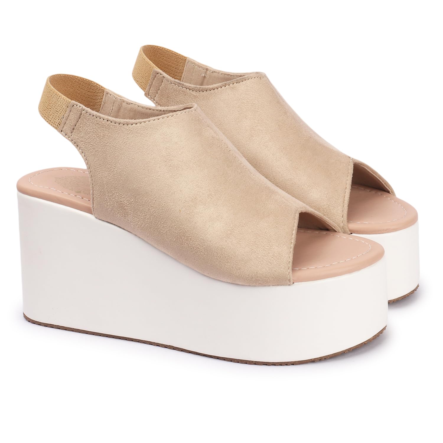 FRANINO PARIS Stylish Casual Peep Toe Platform Heels For Women (B0D586CR1G) Amazon Price History, Amazon Price Tracker