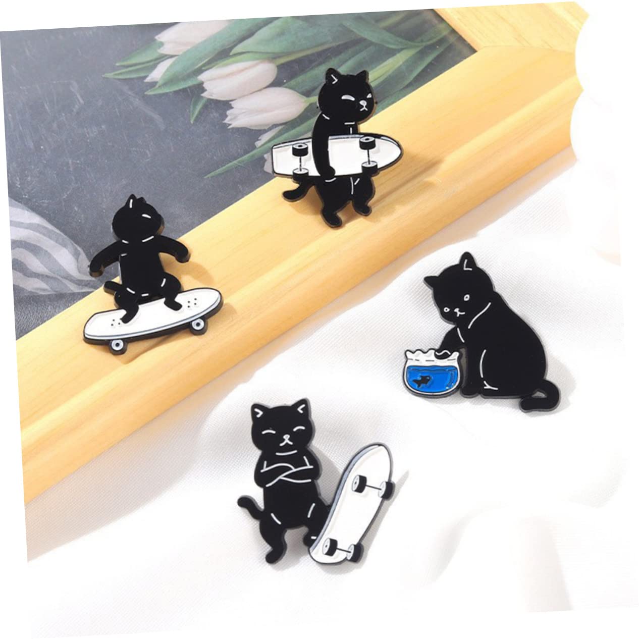 minkissy Teiliges Katzen Badge Cartoon Anstecker Für Kleidung Taschen Kreative Dekoration Für Frauen Gemischte Designs