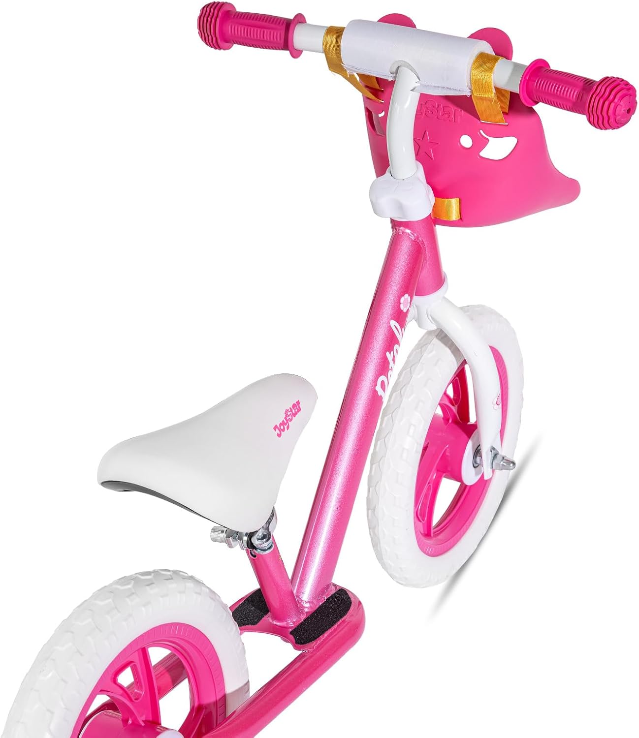 JOYSTAR 12"/14" Balance Bike 2-6Y, with Footrest & Basket/Doll Seat | Lightweight Balance Bike for 2-5Y. Features Footrest, Handlebar Basket (or doll seat). Great Gift for Kids.