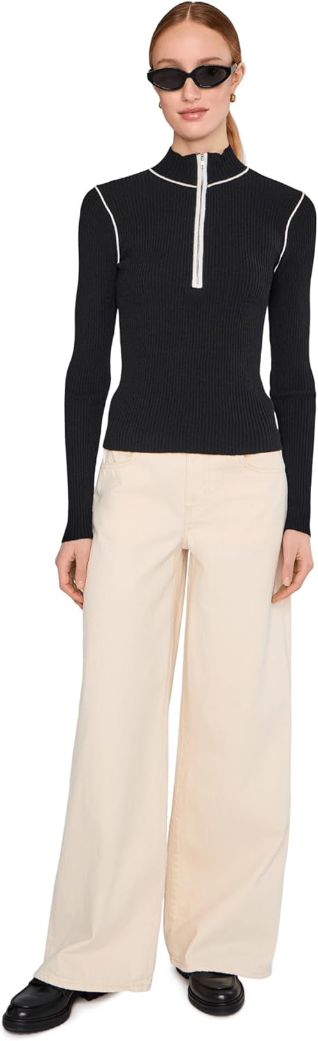 Sanctuary Women's Sporty Rib Zip Up