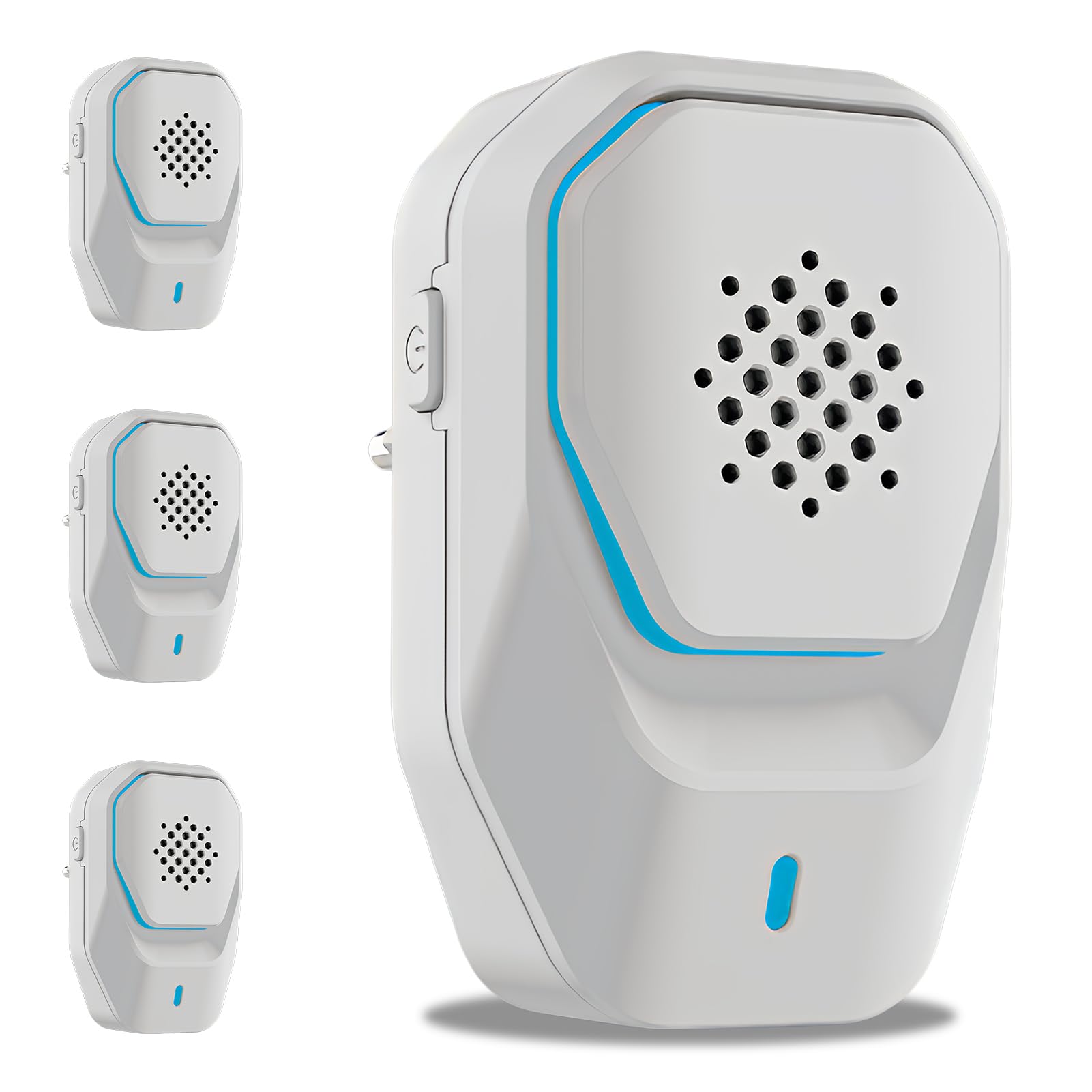 nilic 4 Pack Ultrasonic Pest Repeller Plug In Indoor, Electronic Mouse and Rat Repellent, Silent Chemical Free Pest Control for Mice, Ants, Spiders and Insects, Up to 1600 sq.ft Coverage