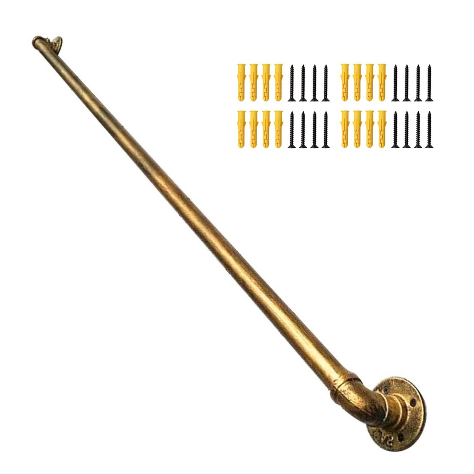 Main courante en cuivre doré pour escalier et bar de prestige