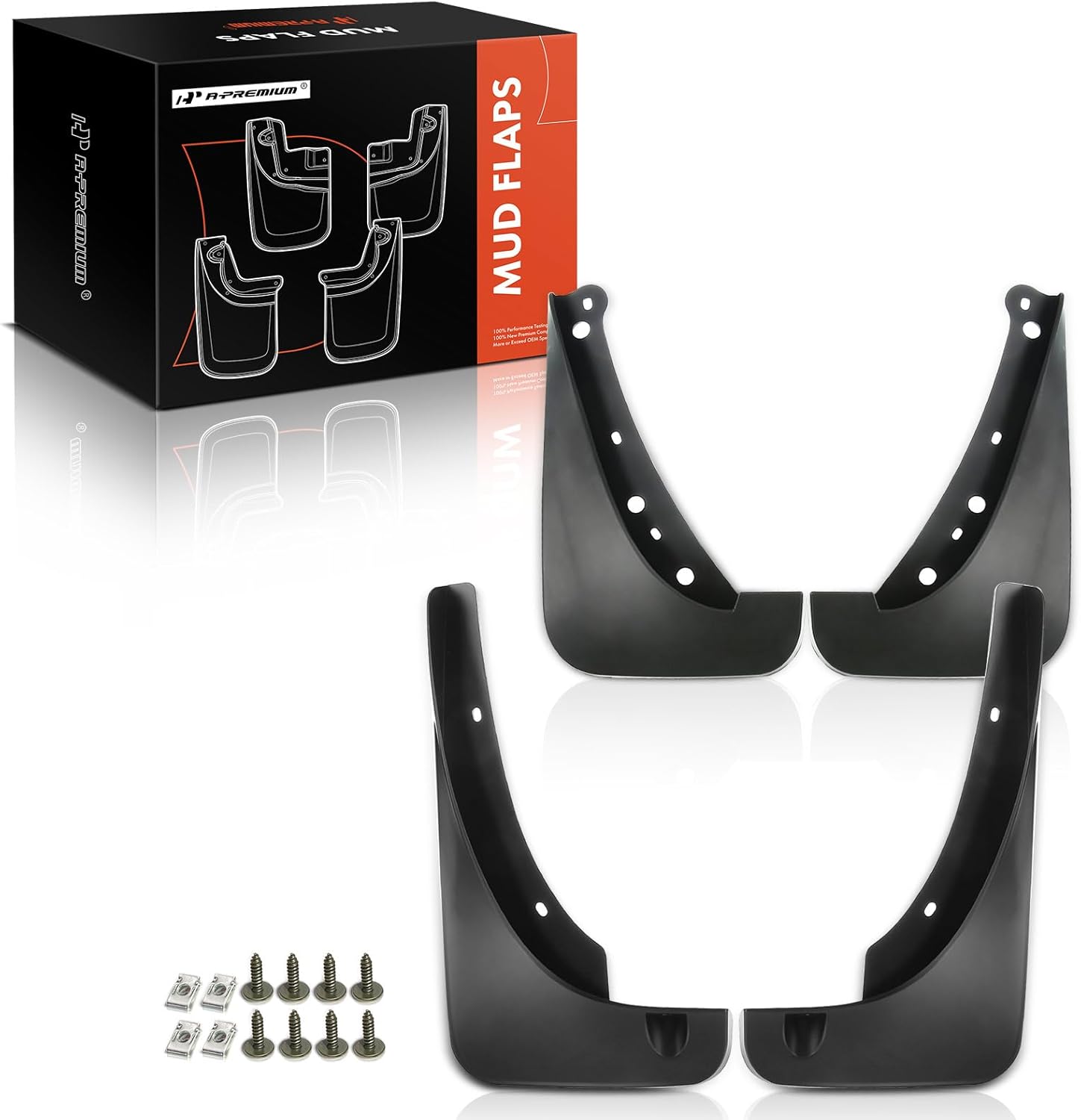 A-Premium Set of 4pcs Splash Guard Mud Flaps Compatible with Buick Enclave Premium CXL CX Base 2009-2017 3.6L SUV Front and Rear