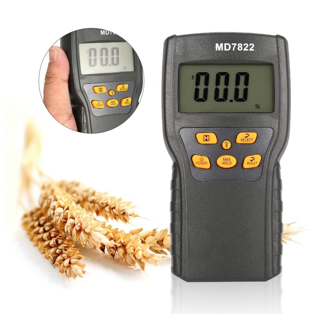 MCP Healthcare Digital Grain Moisture Tester Measuring Probe Tester Humidity Wheat,Corn, Rice MD-7822 Pin-Type Digital Moisture Measurer (300 mm) MCP Healthcare Digital Grain Moisture Tester Measuring Probe Tester Humidity Wheat,Corn, Rice MD-7822 Pin-Type Digital Moisture Measurer (300 mm)