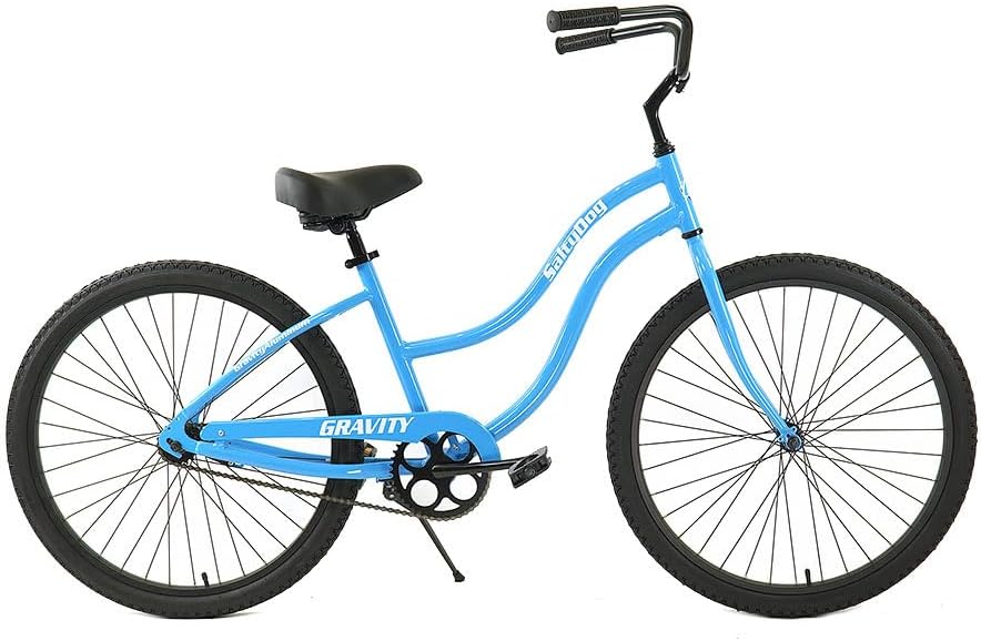 Gravity Salty Dog Aluminum Beach Cruiser Single Speed Bicycle