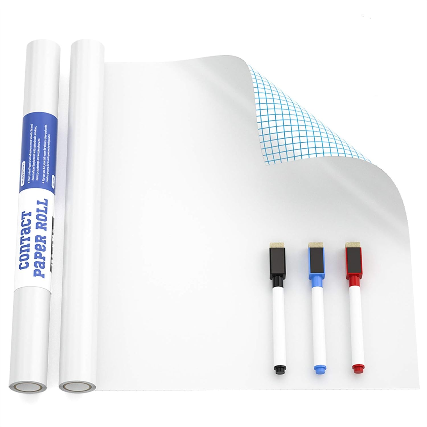 Nicpro White Contact Paper,SelfAdhesive Dry Erase Paper Film