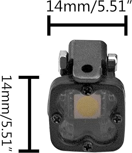 Miniatura 6 de Luz LED para parachoques de control remoto con cubierta cuadrada compatible con Traxxas TRX-4 Axial SCX10 90046 D90 CC01 Wraith Redcat Gen8 110 RC