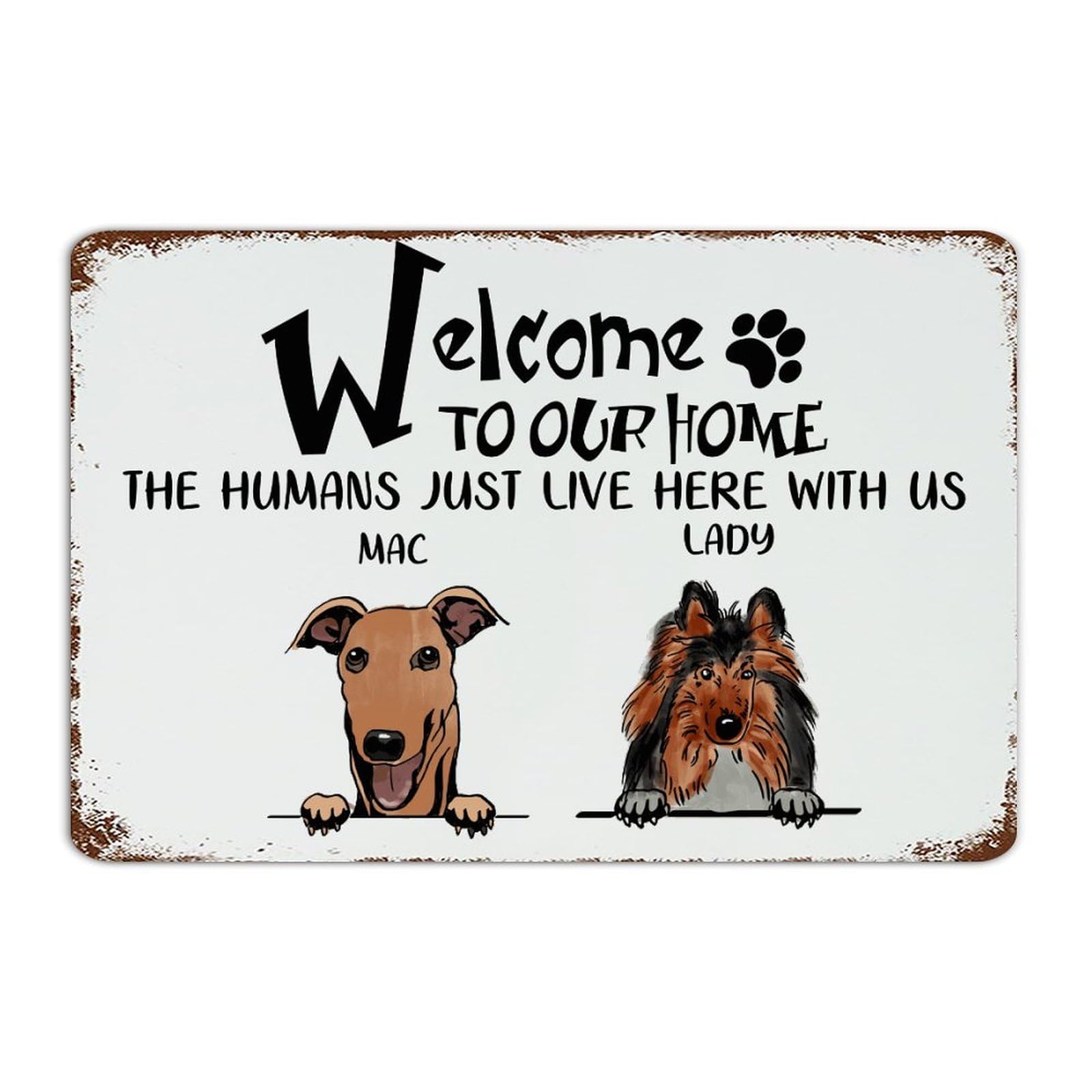 Plaque en métal en aluminium durable 30,5x45,7 cm pour decoration murale bar