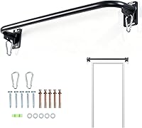 ANOSWXG Wall Mounted Pull Up Bar for Door Frame - 500LB Heavy Duty Chin Up Bar for Secure Home Gym Pullups