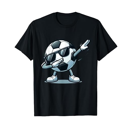 Dabbing Soccer Ball Shirt Funny Boys Men Women Sports Player T-Shirt