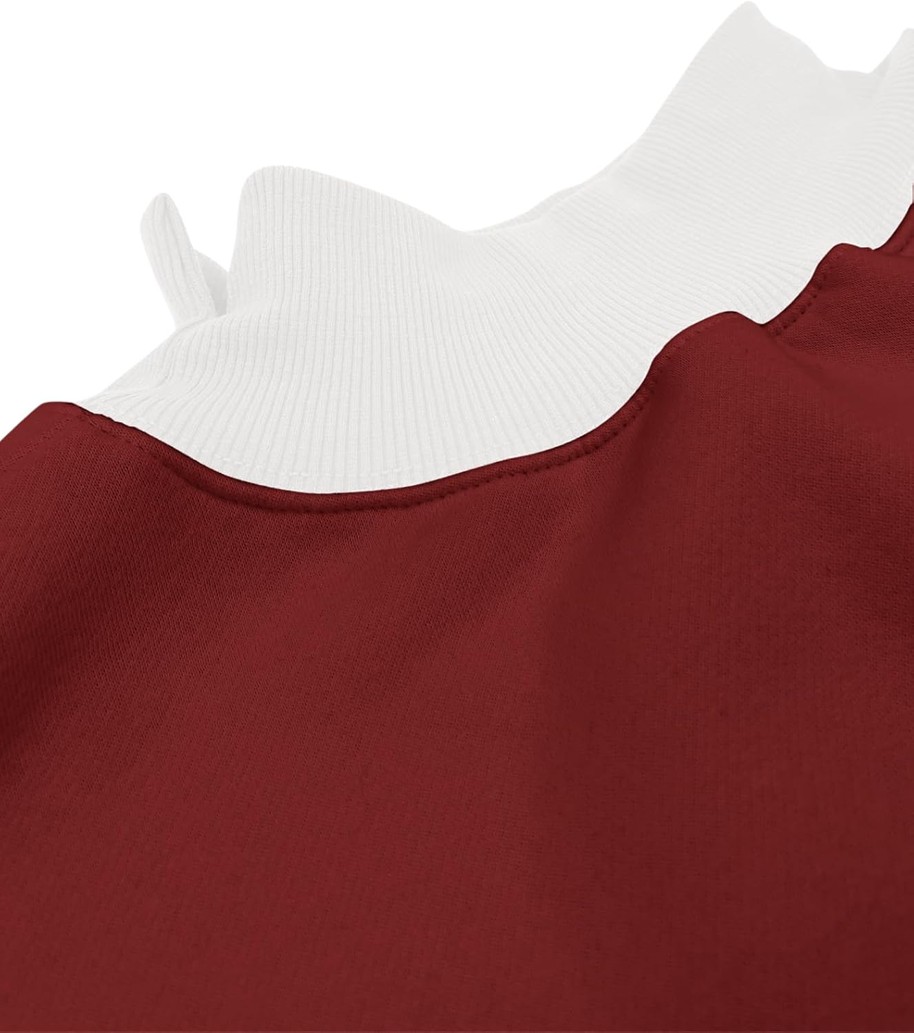 PRETTODAY Women's Oversized Sweatshirts Color Block Turtleneck Fleece Pullover Tops Long Sleeve Loose Fall Fashion Outfits - Image 5