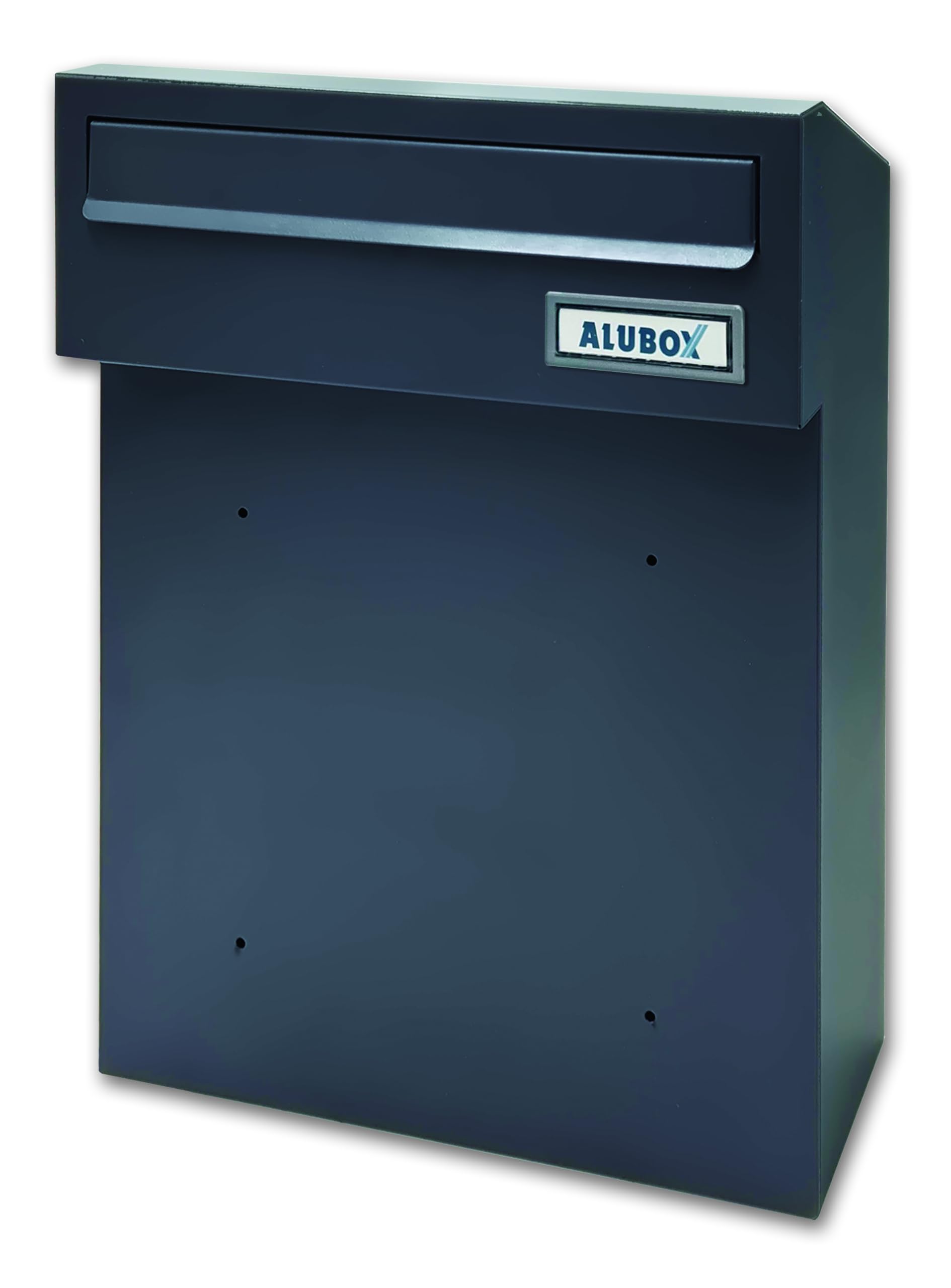 ALUBOX FENCY Cassetta Postale Da Esterno 45X34X16 ad Incasso O Recinzioni Cassetta Posta Con Fessura Frontale e Apertura Posteriore Buca Lettere Da Esterno Antiruggine Resistente (antracite)