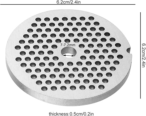 Miniatura 8 de Cuchillo picador de carne, cuchillo de disco de aleación con agujeros, accesorios de repuesto profesionales para molinillos y picadoras (diámetro