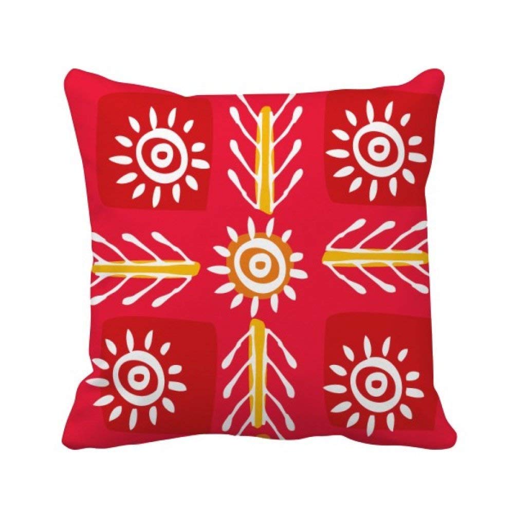 Housse de coussin carrée totems pour raviver un canapé terne et fatigué