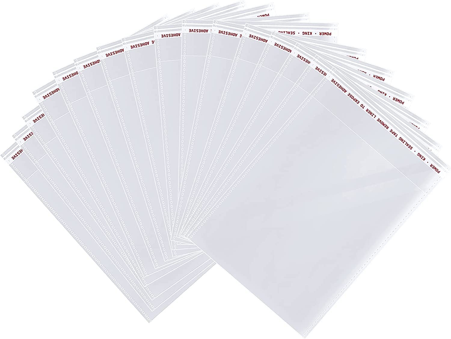 S SYMEFER 12” x 13.7” Large Resealable Cellophane Bags 100 pcs, Self Sealing Clear Bags for Packaging Products Self-adhesive Cello Bags for Clothes, T-shirts, Pants and Gifts, 100 ct in Bulk