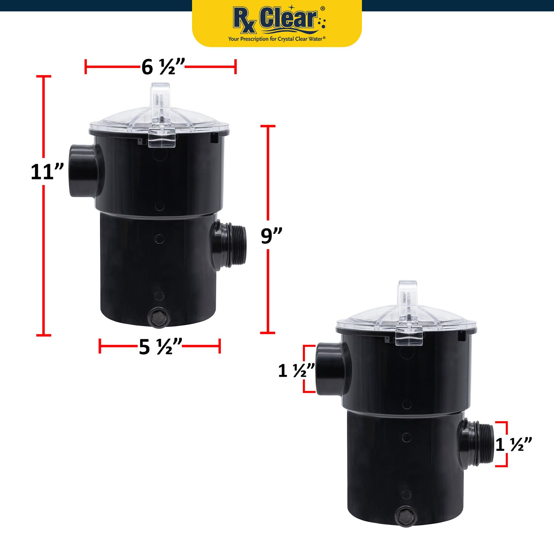 Amazon.com: Rx Clear Pool Pump Strainer Housing Assembly