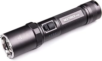 NEXTORCH P80 Rechargeable Flashlight High Lumens, 2100 Lumen LED Tactical Flashlight with 5 Modes, Waterproof EDC for Outdoor, Home Use, Storm Power Outage, Camping Grey
