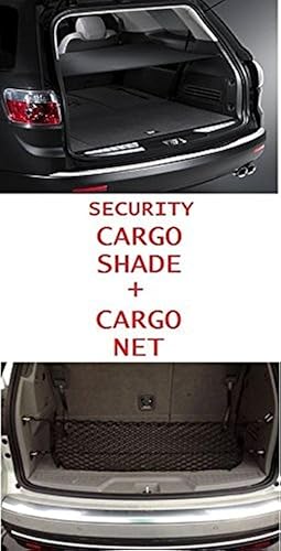 Trunknets Inc Persiana de seguridad de carga + red de carga para Chevrolet Traverse 2009 2010 2011 2012 2013 2014 2015 2016 - Ebony New
