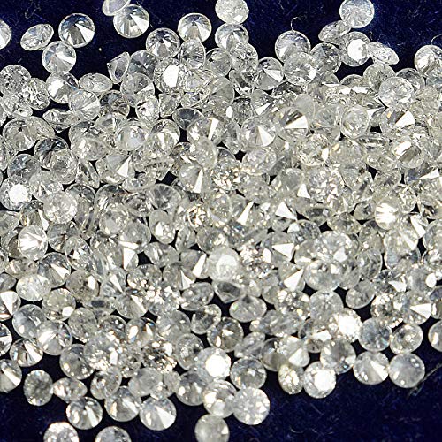 GEMHUB Natural Loose Diamonds Lot 0.10 Carat 1.25 mm Round Cut 10 Pcs Certified Loose Diamond Stone for Jewelry Making and Ring Setting - Thumbnail 6
