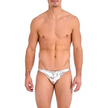 Gary Majdell Sport Sport Men's Metallic Ultra Greek Bikini Swimsuit with Contour Pouch