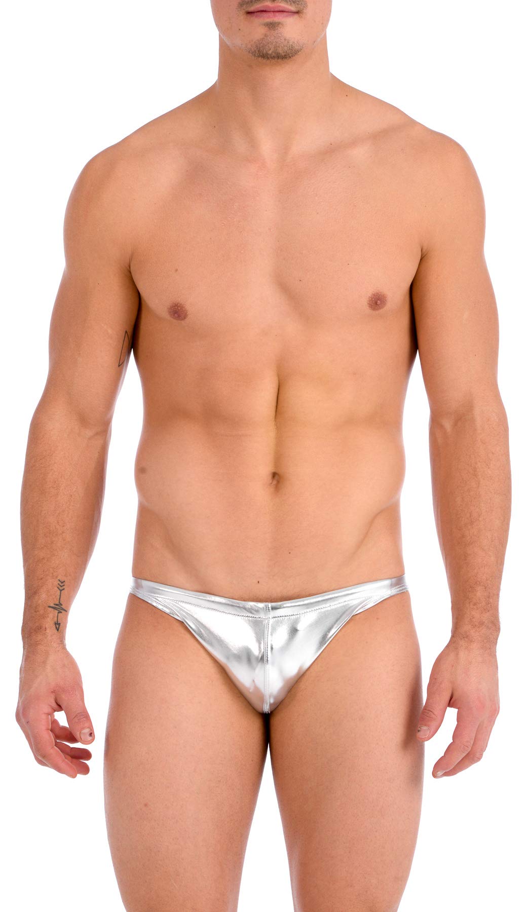 Men's Metallic Ultra Greek Bikini Swimsuit with Contour Pouch Sandyswim