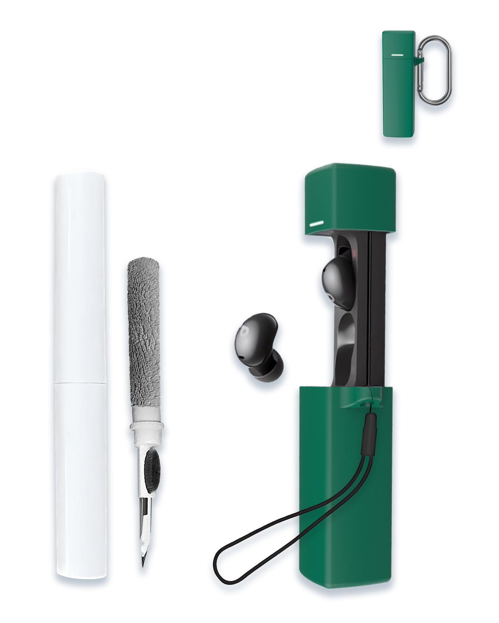 Estuche Para Auriculares Soundcore By Anker P30i, Funda Protectora De Silicona Suave, Resistente A Arañazos Y Golpes, Con Kit De Limpieza, Mosquetón Y Cordón, Azul