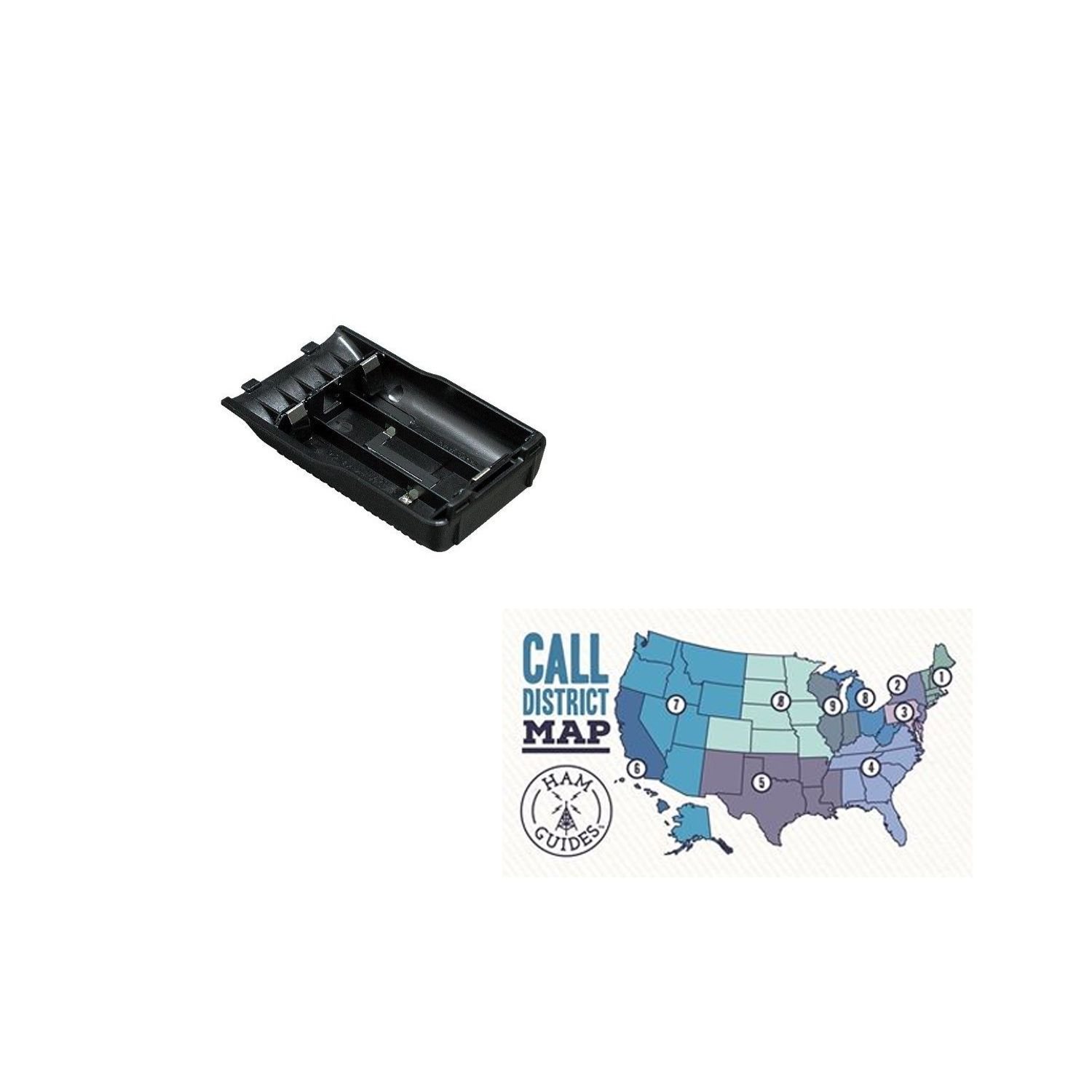 Yaesu AA (X3) CASE for VX-3R and Ham Guides TM Pocket Reference Card Bundle