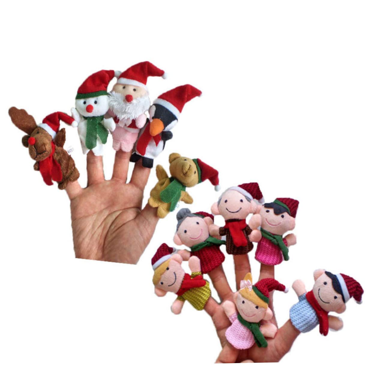 ABOOFAN Burattini Animali Giocattolo Animale Giocattoli Puzzle Giocattoli Educativi Animali Giocattoli Burattini Da Dito Per Bambini Da Dito Per Bambini Giocattoli