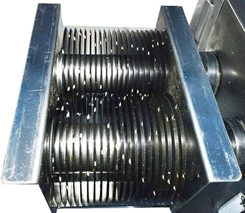 Miniatura 4 de INTBUYING Hoja de acero inoxidable de 0.394 in para cortador de carne QX 110V, plata