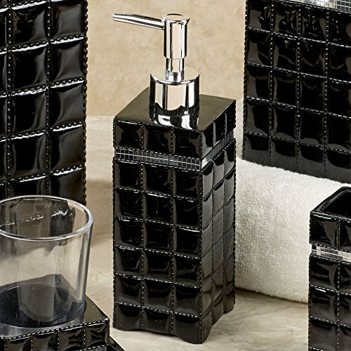 Nu Steel Gb6H Giraffe Black Refillable Dispenser Pump Bottle For Bathroom Vanity Countertop,Kitchen Sink-Holds Essential Oils,Lotions,Liquid Soap,Hand Sanitizer Resin #TOP4