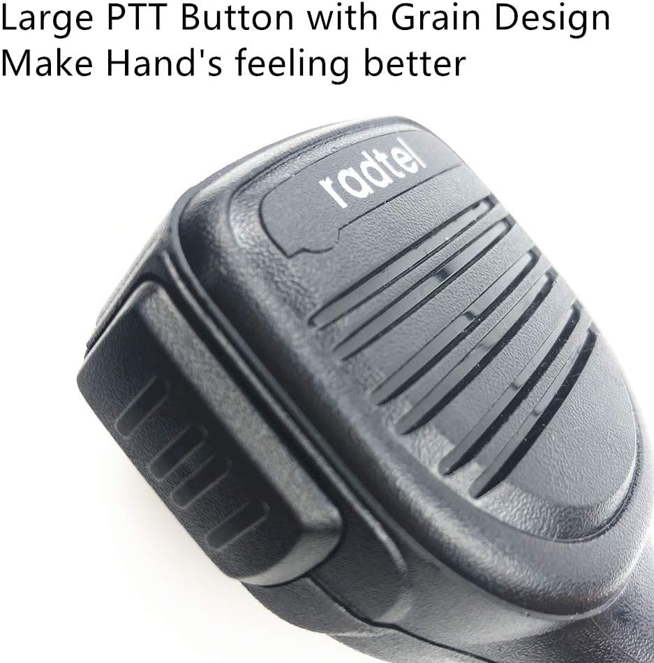 Přední view of the Radtel speaker microphone