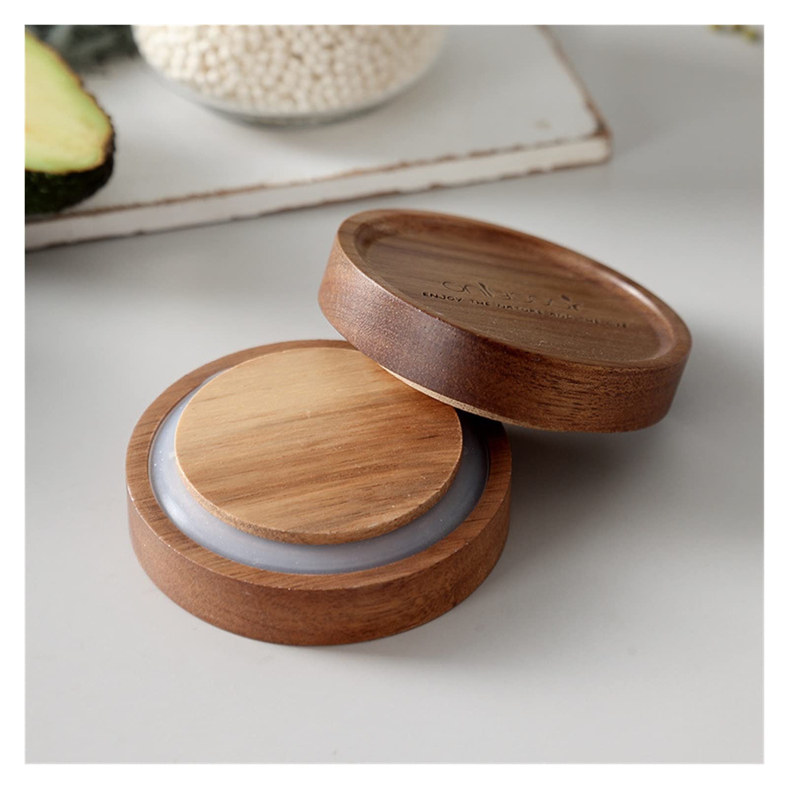 Amazon｜蓋付き小型密閉保存瓶、オンス キャンディージャー家庭用