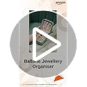 Image of Ballotte Jewellery Organiser PU Leather Zipper Portable Storage Box Case with Dividers Container for Rings, Earrings, Necklace Home Organizer (BLUE)