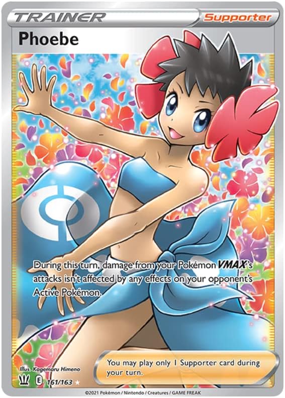 Phoebe - 161/163 - Full Art Ultra Rare - Sword & Shield - Battle Styles