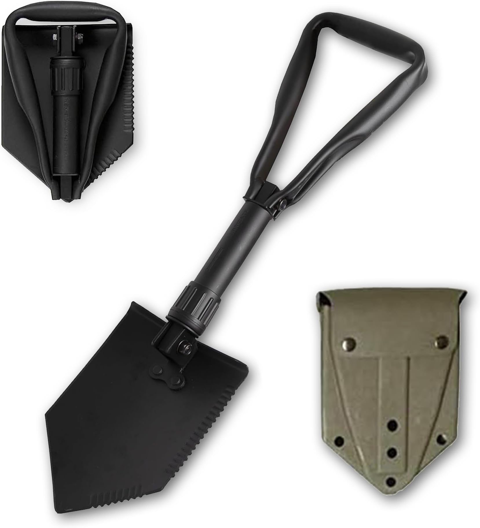 Ammo Can Man Genuine Military Issue Entrenching Tool, Folding Shovel w D Handle