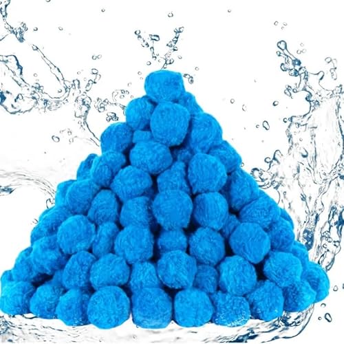 Makeforu 3 lbs Pool Filter Ball, for Swimming Pool Sand Filter, Lightweight Reusable Eco-Friendly Fiber Filter Ball, Replaces 100 lbs Pool Filter Sand (3 lbs)