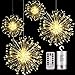 Produktbild Feuerwerk Licht 200 LED Kupferdraht DIY Dekorations Lichterkette Batteriebetrieben Fernbedienung Wasserdicht 8 Modi Innen und Außen Dekorations für Hochzeit Party Zuhause
