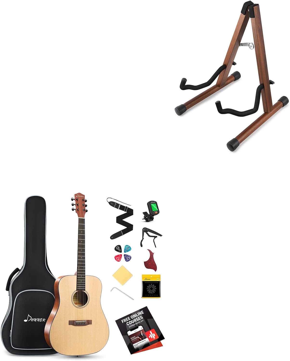 Donner Acoustic Guitar for Beginner Adult Full Size