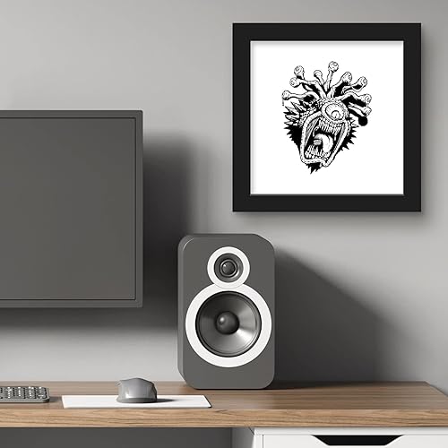 Miniatura 5 de Trends International Gallery Pops Dungeons & Dragons - Arte de pared clásico de Beholder, versión enmarcada negra, 12 x 12 pulgadas