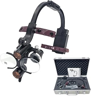 2.5 倍付きライト付両目ルーペ ポリカーボネート製レンズは超軽量・耐久性に優れ、両目で 2.5 倍の拡大が可能。5W LED ライトに白と黄の 2 色フィルター付きで切り替え可能で、影を中和する照明を提供。ヘッドセット型で快適装着、明るさ調整機能付き。クリアな視界で長時間の精密作業に最適化され、作業効率を向上させます。 [並行輸入品]