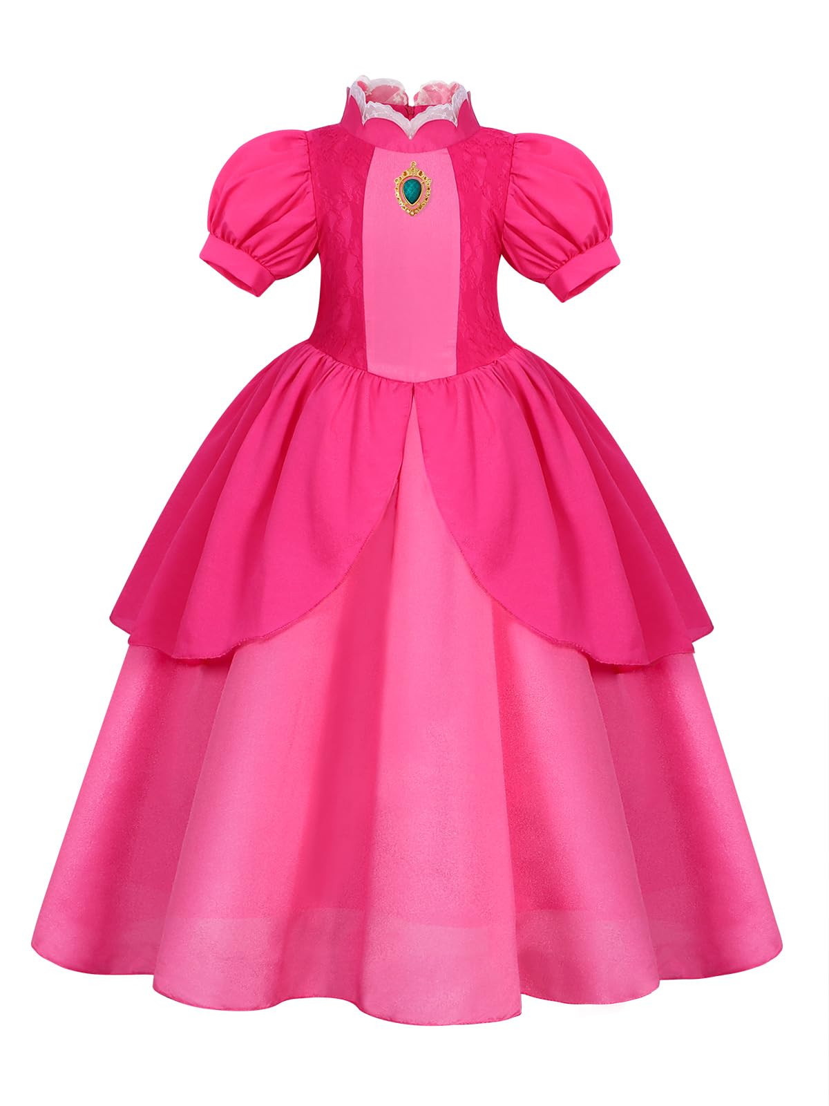 Princess Costume for Girls Princess Fancy Dress up Kids World Book Day Costumes Toddler Girl Birthday Party Pretend Play Outfit