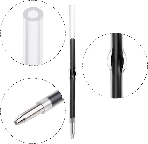 Miniatura 5 de jiebor 100 bolígrafos con cuentas, recambios de bolígrafos de tinta negra de 0.039 pulgadas para bolígrafos de cuentas de plástico, suministros de