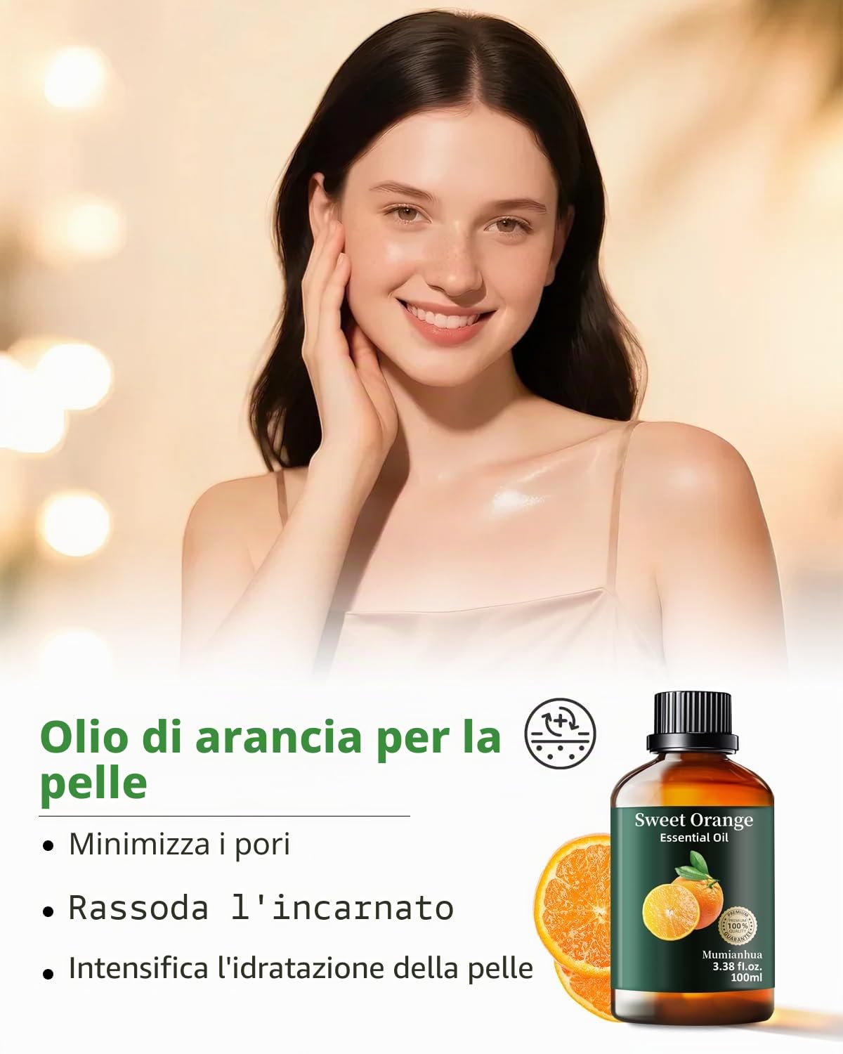 Olio Essenziale di Vaniglia Puro, Mumianhua Olio di Vaniglia Naturale Per Diffusori, Aromaterapia, Cura della Pelle, Profumeria, Creazione di Candele e Saponi Fai da Te‌ 100ml