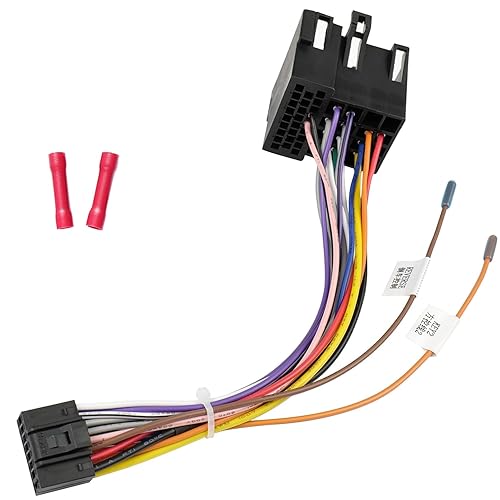 Jayubien Adaptador de arnés de cableado estéreo de radio compatible con Hyundai Elantra Genesis Santa Azera Kia Forte Optima Rio 36Pin conector de