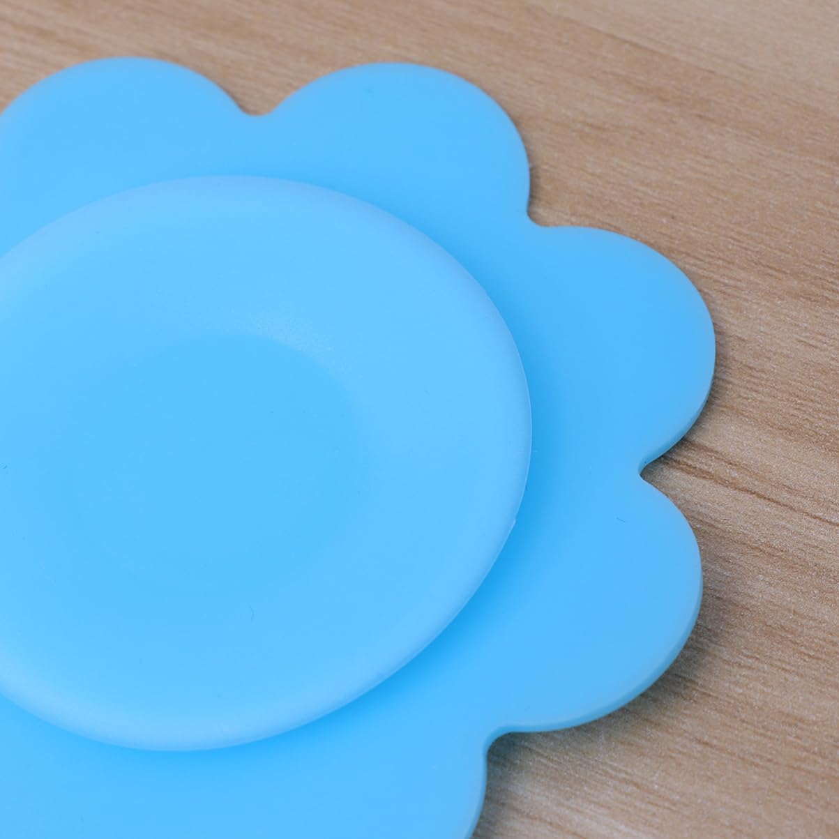 Generic Suction Bowl Mat Snail Flower Pattern Non-Slip Silicone Double-Sided Suction Cup Ideal for Kids Tableware