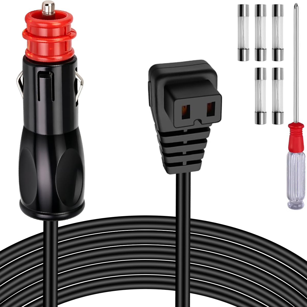 Amazon.co.jp: DAOKAI 車載冷蔵庫用電源コード 12V/24V DC 15A シガー