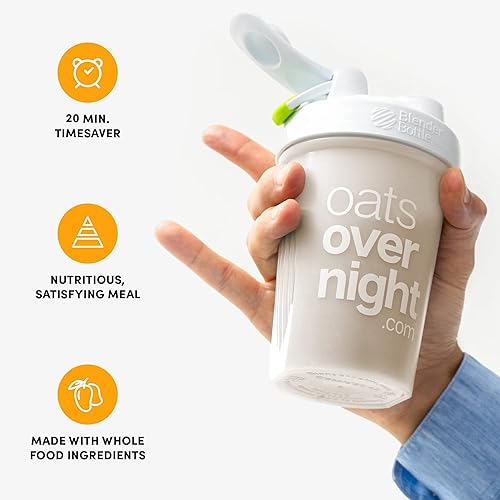Miniatura 4 de Oats Overnight - Crema de mango - 0.71 oz de proteína, batido de desayuno alto en fibra - Sin gluten, avena sin OMG (2.6 oz por comida) (paquete de