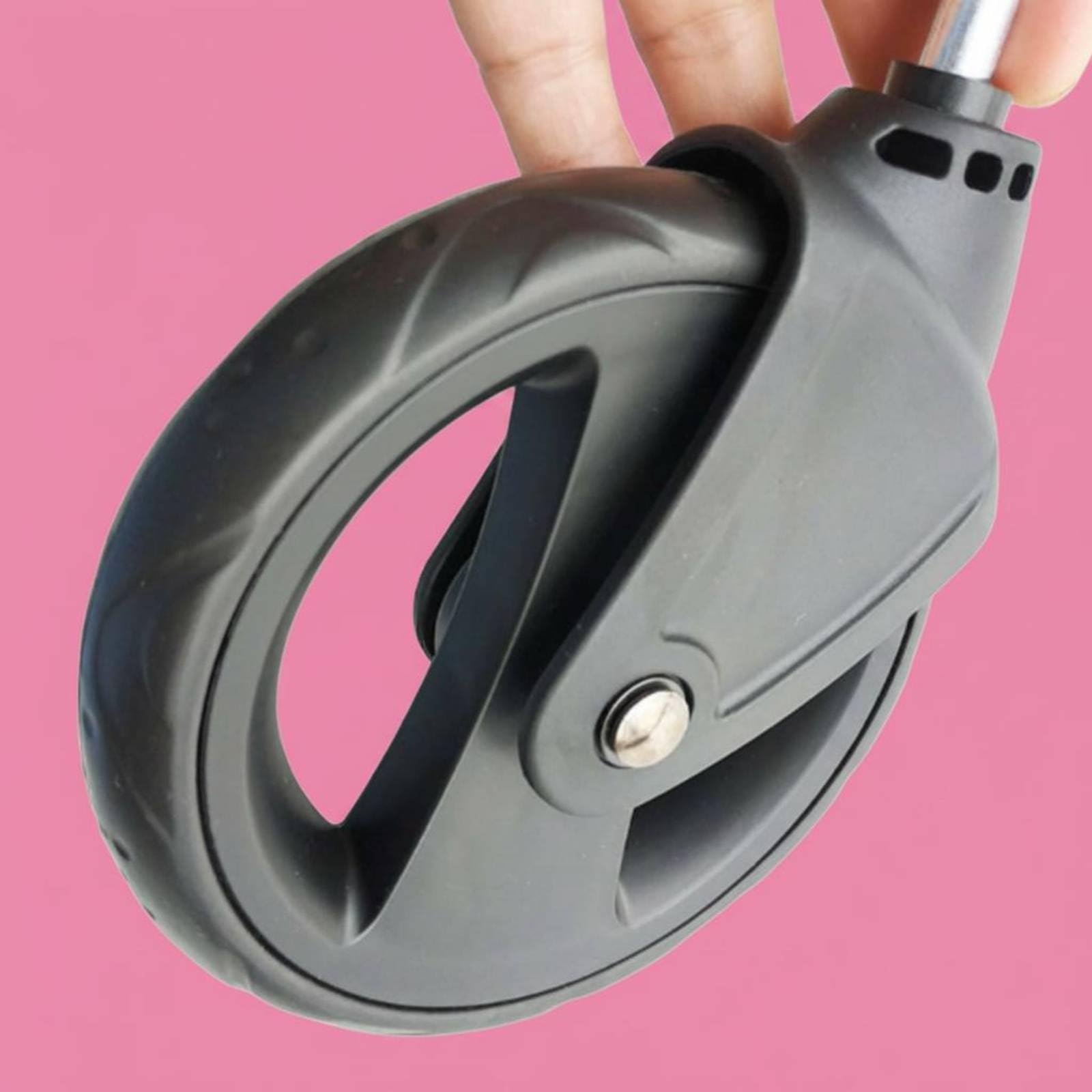 Roue de rechange pour poussette, équipement roulant robuste avec support sécurisé, idéal pour les sorties quotidiennes et le transport, compatible avec la plupart des modèles