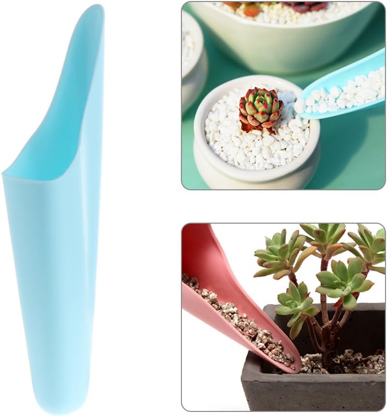 Kimnny Plastic Shovel, Plastic Shovel Utility Soil Scoop Gardening Tools Succulent Plant Bucket Helper 1 Piece Colors Randomly