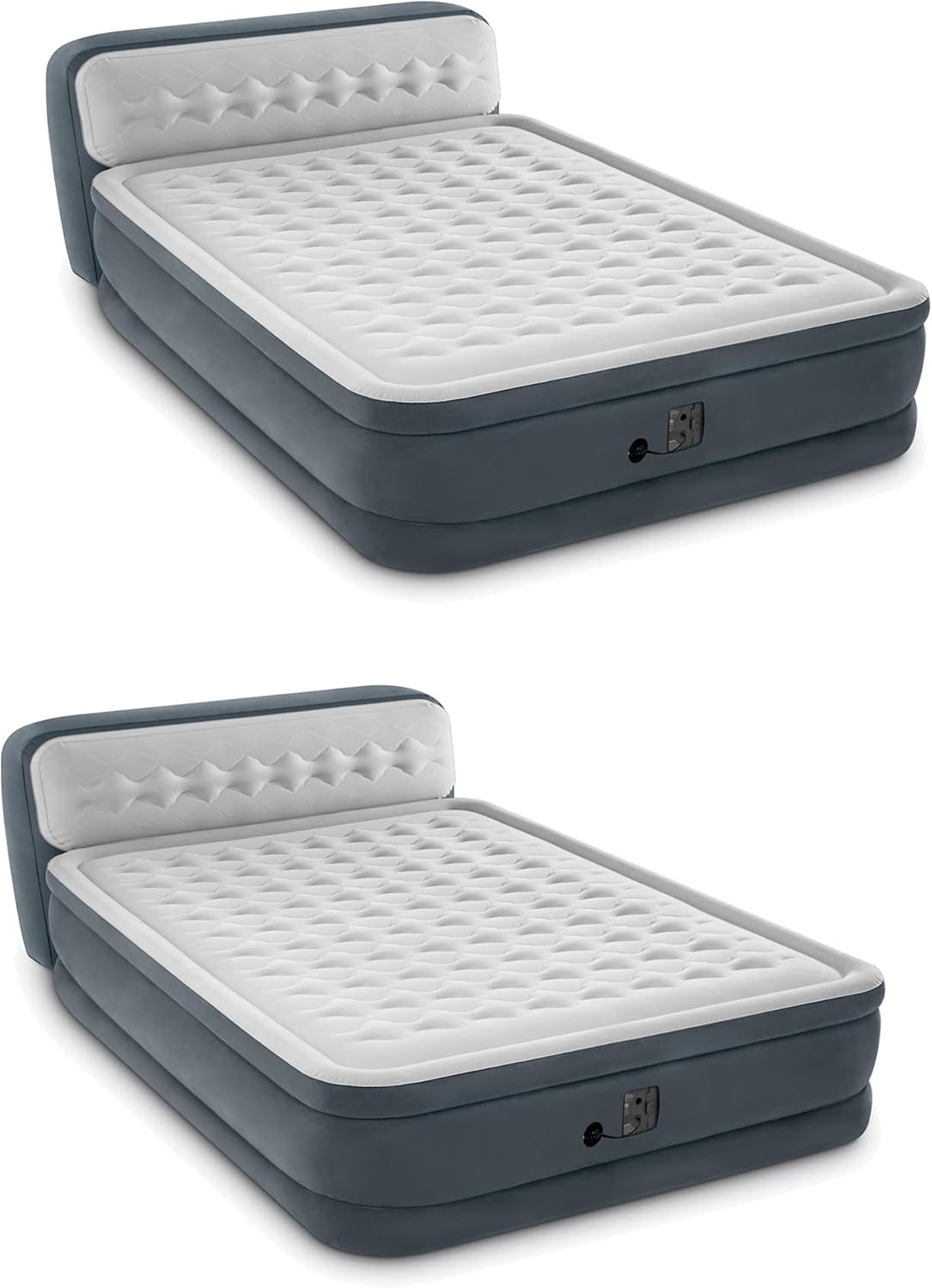 Intex DuraBeam 18Inch Deluxe Queen Sized Air Mattress Comforting Bed with Builtin